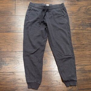 Members Mark Charcoal Gray Blue Drawstring Jogger Sweatpants medium EUC!